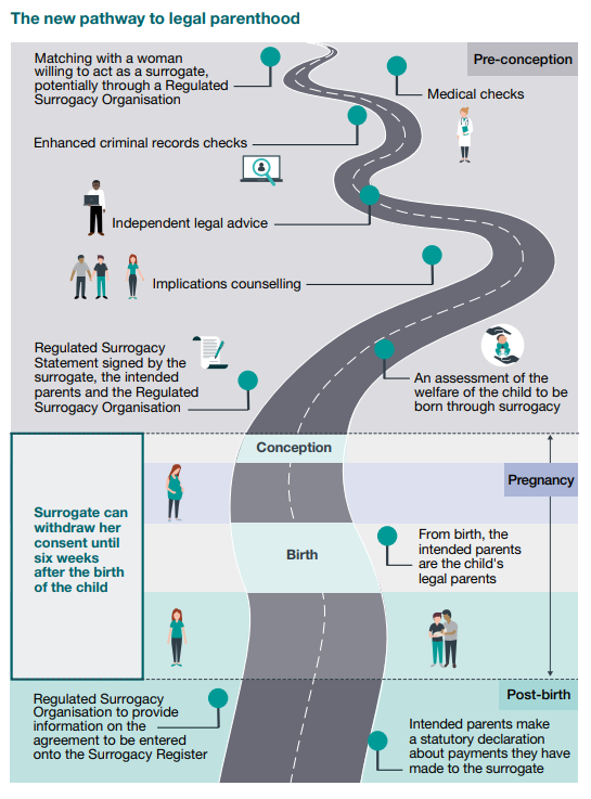 Proposed new pathway to legal parenthood.